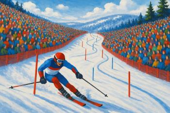 Alpine skiing vs - Courchevel